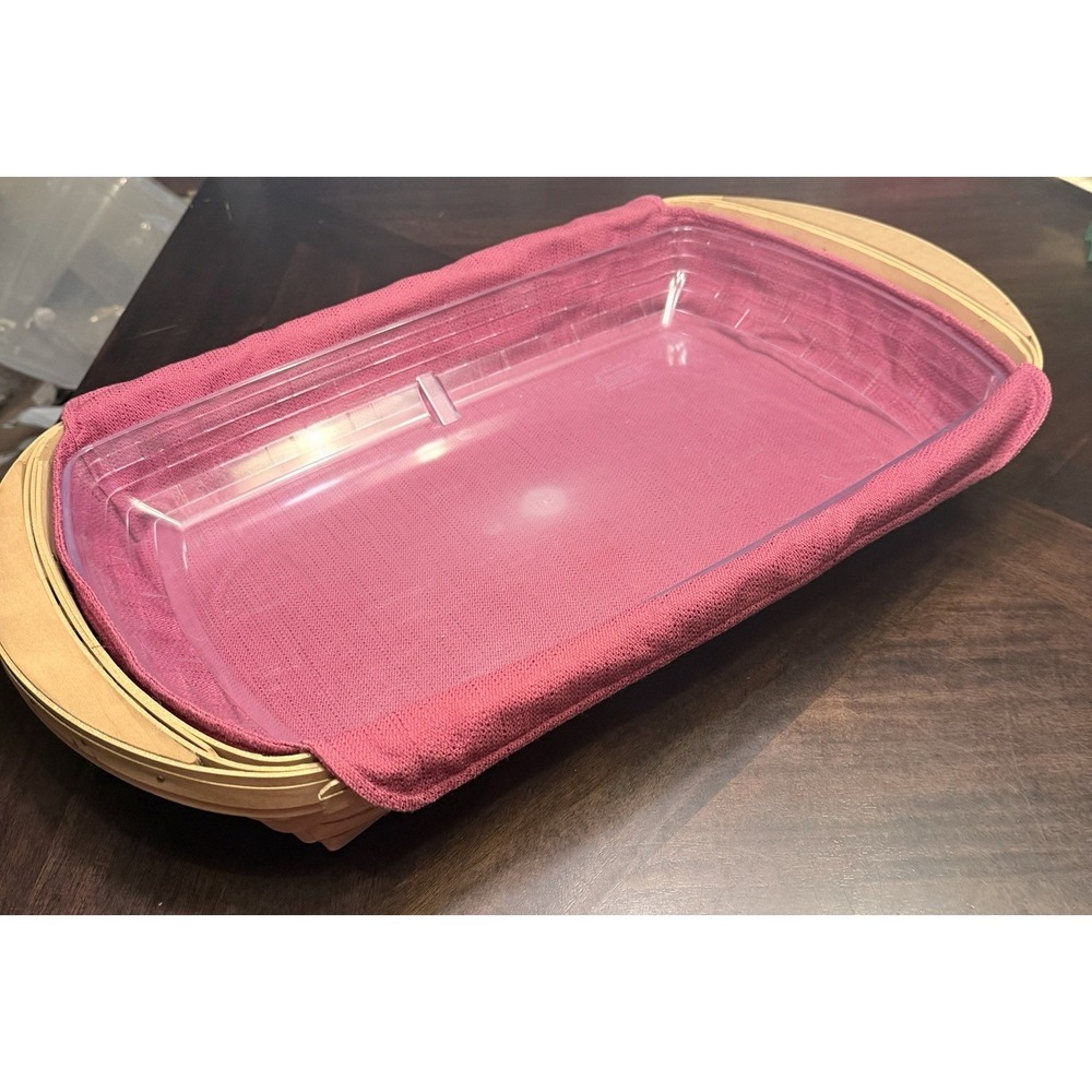 Longaberger 2003 Hostess Serve It Up Basket Tray Liner Protector 23x13.5